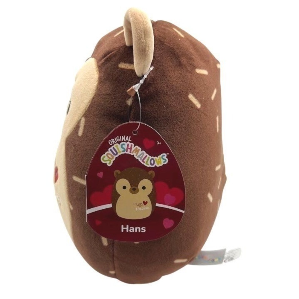 Squishmallows 8" Hans the Hedgehog Valentine Hugs & Squishes Plush NWT - Picture 2 of 6